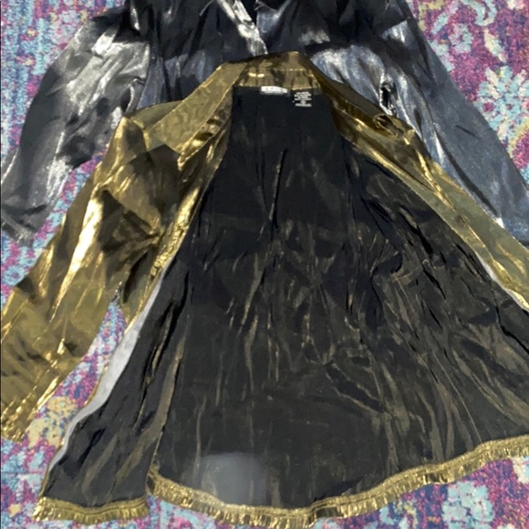 2 Shiny Button Blouses - Picture 4 of 6